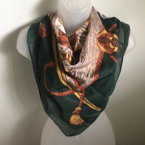 js germain | Accessories | Vintage Designer Js Germain  VTG JS Germain Maritime Square stylish scarf